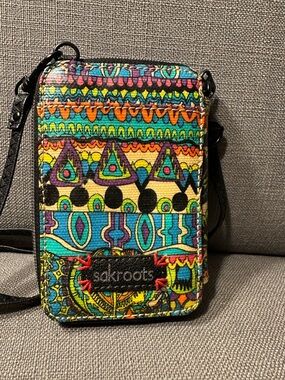 Sakroots Small Crossbody or detach strap & use as a Wallet